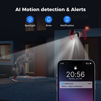 Hiseeu 4MP IP66 détection de mouvement maison sans fil batterie balle sécurité extérieure CCTV WiFi Kit de caméra solaire