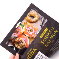 Sacs sous vide personnalisés de qualité alimentaire pour la congélation du saumon, des fruits de mer et des aliments surgelés, sacs à trois soudures latérales