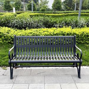 مقاعد حديقة الحديد الزهر للأماكن العامة الزخرفية - Product Image 6