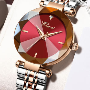 Personalizar Original a estrenar de moda correa de acero inoxidable relojes de cuarzo simples señoras mujeres reloj para <span class=keywords><strong>mujer</strong></span> chica - Product Image 3