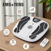 Masseur électrique rechargeable Shiatsu EMS pour les pieds et les jambes avec tapis vibrant pour la circulation sanguine