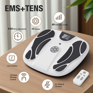 Şarj Edilebilir Shiatsu EMS Elektrikli Ayak ve Bacak Masaj Aleti, Kan Dolaşımını Artıran Titreşimli Pedli Mat - Product Image 5
