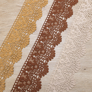 स्टॉक कढ़ाई फीता ट्रिम दूध फाइबर कढ़ाई Guipure फीता ट्रिम - Product Image 3