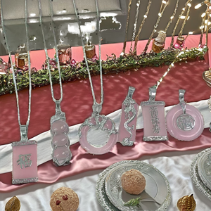 จี้ห้อยคอรูปกรงมังกรประดับ<span class=keywords><strong>หยก</strong></span>สีดำเขียวลาเวนเดอร์ชุบทอง 18K สำหรับเด็ก รุ่นขายดีประจำปี <span class=keywords><strong>2022</strong></span> จาก Jialin พร้อมสายสร้อยแบบกล่อง - Product Image 2