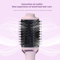 Professionnel ionique coup sèche-cheveux brosse Salon cheveux Styler chauffé fer plat rotatif bigoudi brosse à Air chaud pour hôtel utiliser diffuseur