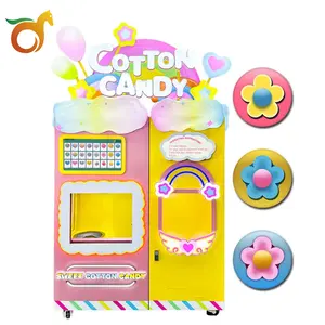 Exclusive Chip Wireless Temperature Control Without Wear And Tear Vending Glitter Machine Cotton Candy