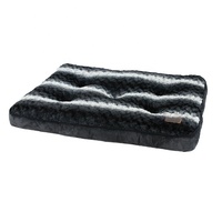 Lit de luxe pour animaux Simons Cat Matelas thermique moelleux brun hiver avec coussin chauffant solide motif chien