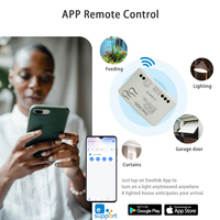 E0603/F0604 Interrupteur Intelligent 12V 24V 220V 3000W Thermostat de Surveillance 1CH Relais Wifi pour EWELink APP Alexa Google Home