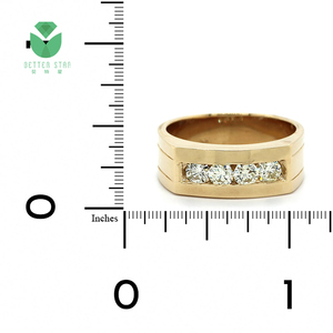 Nhẫn kim cương Perfect <span class=keywords><strong>Pave</strong></span> thiết kế dành cho nam, vàng trắng 18k, kim cương nhân tạo toàn phần, kiểu dáng nhẫn đính hôn, sản xuất tại Trung Quốc - Product Image 6