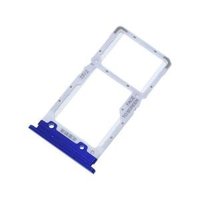 Tiroir de remplacement pour carte SIM et carte Micro SD (matériau PC) pour Mi9 Lite - Bleu