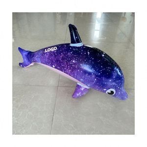 <b>Inflatable</b> PVC Dolphin Pool Party Favors Large Colorful Portable Toy Custom Logo Available - Product Image 1