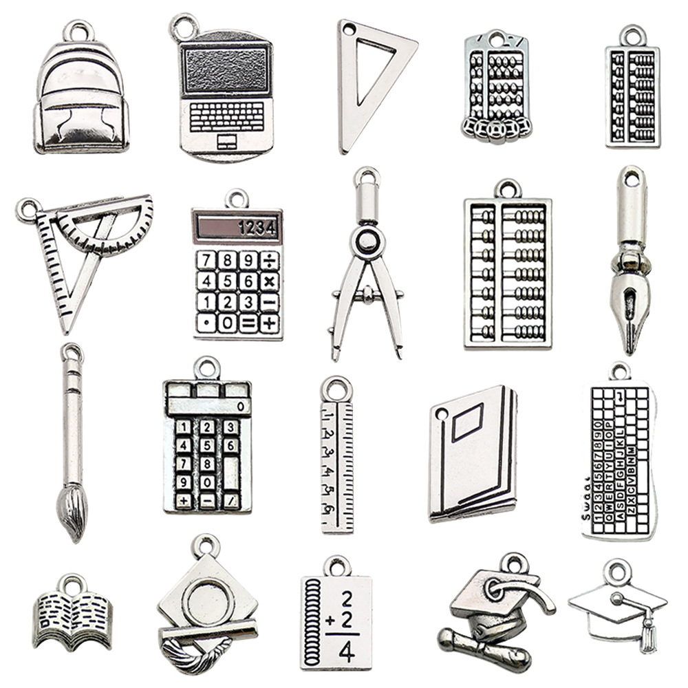 B-20 piezas / juego plata antigua