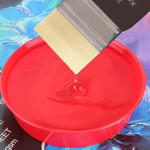 Keep Smiling Pinceaux à peinture pour artiste, manche en bois, forme plate, 25mm 50mm 75mm, pour peinture artistique - Product Image 6