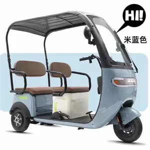 핫 세일 moteur 스쿠터 전기 세발 자전거 e-trikes 전기 세발 자전거 성인 지붕