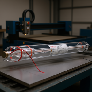 Tube de découpe laser CO2 100W 57 pouces 1450 mm en verre borosilicate refroidi à l'eau pour machines de découpe laser - Product Image 2