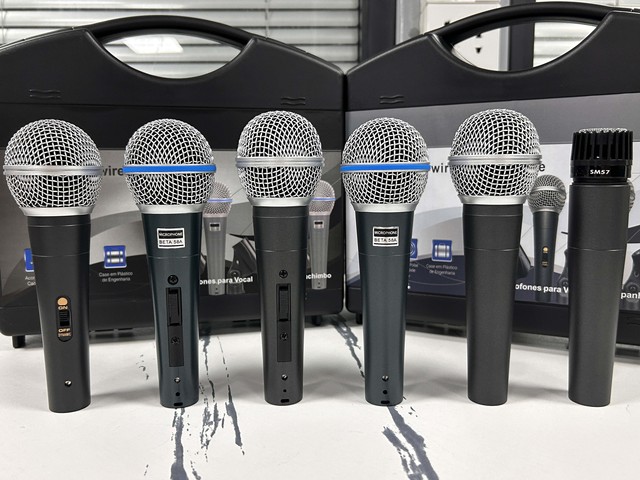 GAM-MIC58 Wired XLR Microphone Set for Solo Performances Musical Instruments Drum Singing Professional Quality