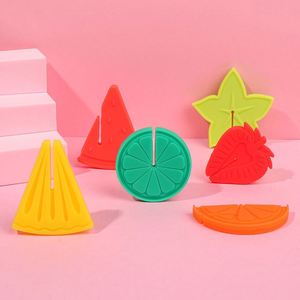 Factory Direct Supply Food Grade Silicone Wine Glass Identifiers <b>Fun</b> Fruit Shaped Drink Markers for Party - Product Image 4