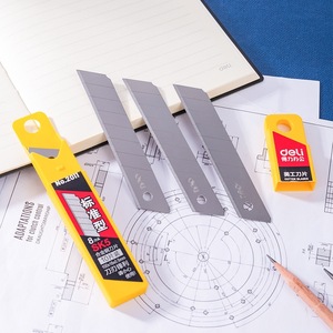 Cuchillas de Repuesto Deli de 18 mm, Caja de 10 Piezas, Tipo Estándar, Acero con Alto Contenido de Carbono SK5, para Uso en Oficina - Product Image 2