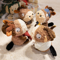 Vente en gros usine : Jouet en peluche âne amusant avec écharpe rouge et bleue, super doux, cadeau d'anniversaire pour enfants, anti-stress