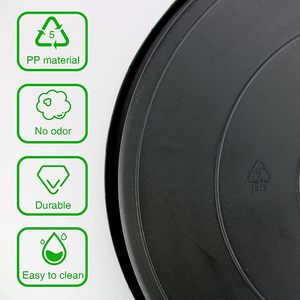 Factory Price Durable Black PP <b>Plastic</b> Flower <b>Pot</b> Saucers Hydroponic Tray Portable Outdoor Garden Decoration All-Season Use - Product Image 3