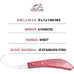 Premio Coltello da cavallo toelettatura strumento per la rimozione stivali da cavallo per la cura degli equini in acciaio inox lama coltello da uovo per cavalli - Product Image 5