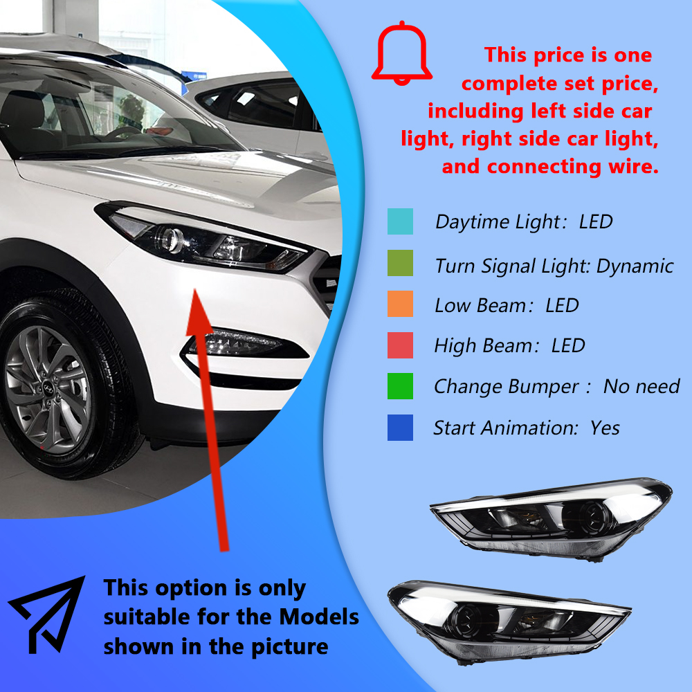 Headlight one set