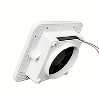 Système de ventilation étanche pour camping-car, 1 fenêtre, ventilateur d'évacuation silencieux blanc avec moustiquaire