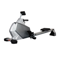 Máquina de Ejercicios Abdominales Plegable de Grado Comercial, Máquina de Remo con Resistencia Magnética para Uso Doméstico y Gimnasio