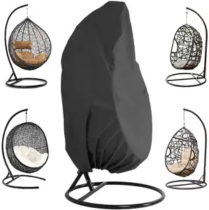 Durable Dustproof Waterproof Single Seat Swing Egg Chair Covers Patio Egg Chair Covers
