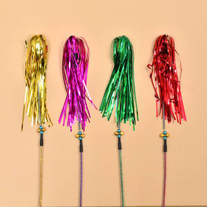 Neu Langer 64 cm Premium Federstab mit Glocke Interaktiver Katzenstab Spielzeug mit Feder zum Ärgern von Katzen und Kätzchen - Product Image 5