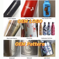 Botella de agua de doble compartimento de acero inoxidable 304, termo portátil con asa para exteriores para mascotas, producto transfronterizo automático y sólido