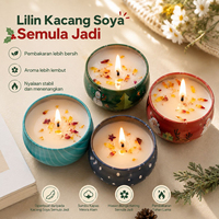 Bougie parfumée de Noël en boîte métallique, cire de soja, aromathérapie, pour cadeau d'invité de mariage, cadeau familial et décoration d'intérieur hivernale