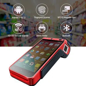 4G Android cep IC/MSR/NFC ödeme POS terminali hepsi bir arada taşınabilir POS makinesi HCC-Z100