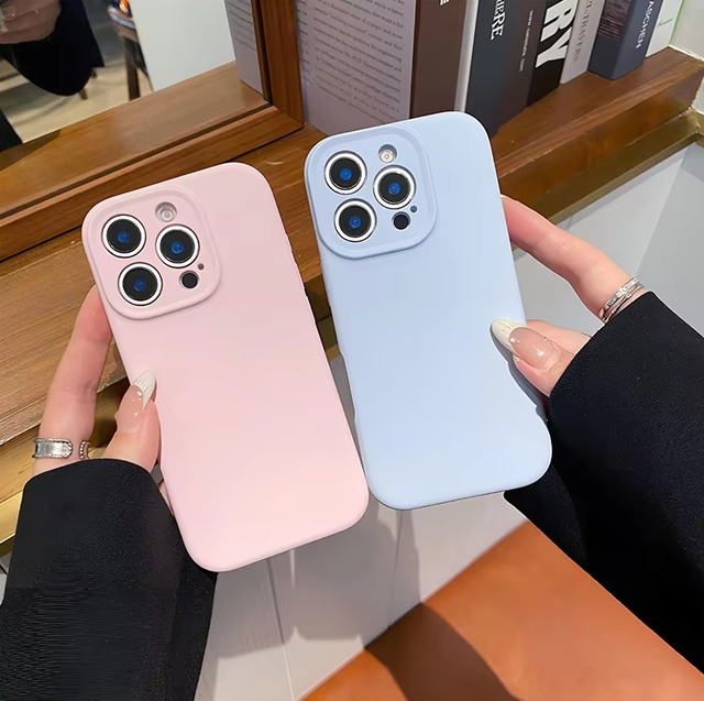 Selling Solid Color 100% Liquid Magnetic Silicone Protective Mobile Phone case for iphone 15 16 17 Pro Max