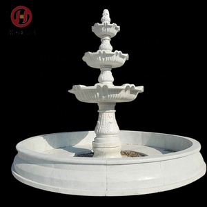Natural de mármol blanco cascada de piedra fountin <span class=keywords><strong>para</strong></span> jardín - Product Image 5
