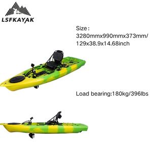 Kayak LSF 3,28 m pour 1 personne, kayak à pédales, <span class=keywords><strong>bateau</strong></span> de pêche, capacité de charge lourde, pour la pêche, le surf et la navigation - Product Image 4