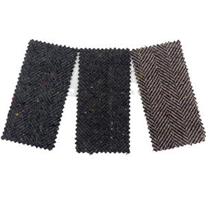 Tissu en gros fournisseur coloré brosse à chevrons Jacquard tissé <span class=keywords><strong>Tweed</strong></span> laine/polyester tissus pour vêtements 4582 - Product Image 6