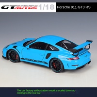 Welly GTA1:18 P Orsche GT3 RS Super Car Metal Coleccionable Simulación Die Cast Car Alloy Car Model