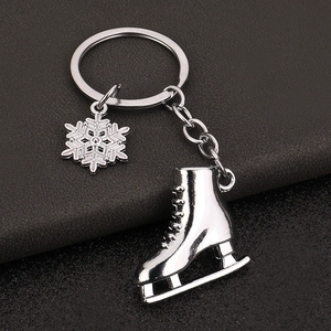 Porte-clés Patins à Roulettes, Porte-clés Patins, <span class=keywords><strong>Pendentif</strong></span> Clé <span class=keywords><strong>Jeux</strong></span> <span class=keywords><strong>de</strong></span> Neige, Porte-clés Hiver en Alliage <span class=keywords><strong>de</strong></span> Zinc Métallique, Porte-monnaie Personnalisé - Product Image 3