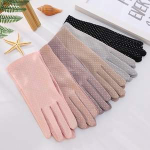 <span class=keywords><strong>Gants</strong></span> d'été personnalisés avec logo, protection solaire UV, écran tactile, antidérapants, en <span class=keywords><strong>soie</strong></span> glacée pour femmes - Product Image 2