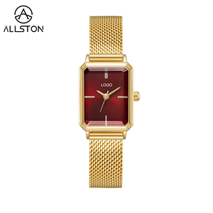 Livraison rapide, montre à <span class=keywords><strong>quartz</strong></span> carrée dorée rétro Virtue pour femmes, style minimaliste tendance, mouvement à <span class=keywords><strong>quartz</strong></span>, logo personnalisé OEM - Product Image 4
