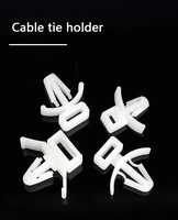 TV PC câble Ethernet bureau maison noir auto-adhésif Clips de gestion des câbles organisateurs de câbles Clips de fil collant support de cordon