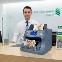 Compteur de billets multi-devises de qualité bancaire WEIRONG avec reconnaissance automatique, vitesse de 1200 pièces/min, imprimante externe et calibrage CIS