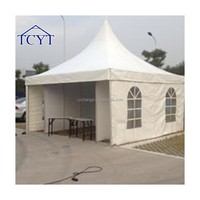 Tente Pagode de Réception à Structure en Aluminium Blanche 20x20 Robuste pour Événements