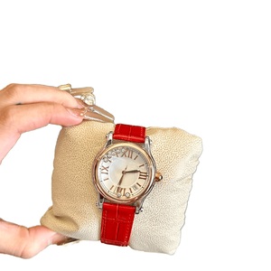 Reloj de Lujo con Pantalla Digital, Movimiento Mecánico, Correa de Acero Inoxidable, Esfera de 30 mm, Resistencia al Agua de 30 bar, Cierre Oculto Chopards - Product Image 1