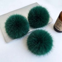 Pompons en fausse fourrure de renard en gros pour chapeaux, chaussures, voitures, vêtements, accessoires de casquettes DIY avec boucle élastique 12cm 15cm, pompons duveteux
