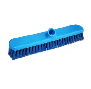 Articolo n. 0013 spazzola a spinta in setola dura in plastica da 29cm con bastone lungo, spazzola per la pulizia del pavimento duro, scopa per la pulizia del bagno