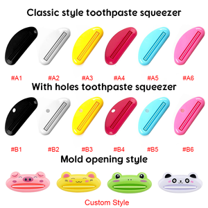 Özel Logo pratik itme kaydetmek için plastik diş macunu tüp sıkacağı diş macunu dağıtıcı makyaj güzellik promosyon hediyesi öğe - Product Image 2