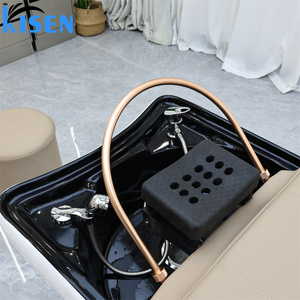 KISEN Beauty Salon Shampoo Chair Shampoo Bowl and Chair Smart Electric with <b>LED</b> Storage for Beauty Salon - Product Image 5