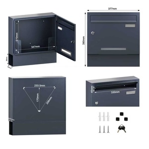 Modular ngoài trời hộp thư Chống Thấm Nước Chống Trộm thép mạ kẽm hộp thư chống thả thiết kế cho nhà thương mại bên ngoài sử dụng bài - Product Image 4